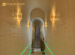 ภาพตัวอย่างผลงานตกแต่งผนังด้วยสี Texture ที่เสร็จสมบูรณ์ ผิวสัมผัสสวยงาม มีมิติ แสดงถึงคุณภาพงานจากผู้เชี่ยวชาญเฉพาะด้าน