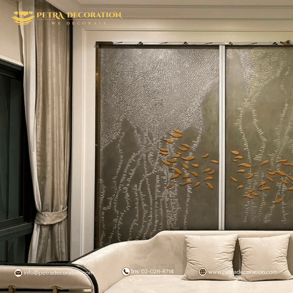 ผลงานตกแต่งผนังด้วยสี Texture จาก Petra Decoration ถ่ายทอดความงามของพื้นผิวและเทคนิคช่างมืออาชีพ ที่ทำให้ทุกผนังมีเอกลักษณ์ไม่ซ้ำใคร